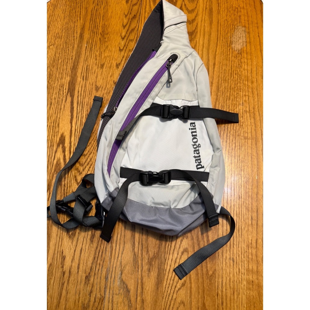Patagonia Atom 8L Sling Bag Gray Purple Backpack 48259F0